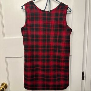 ⭐️ Emirates Plaid Mini Dress - Red and Black